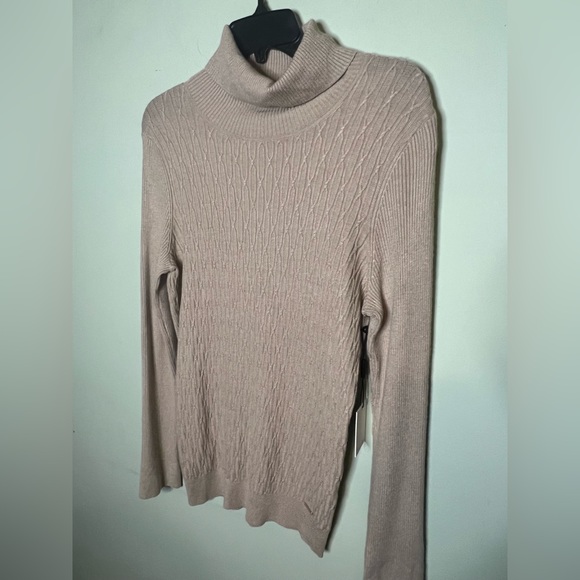 NWT CALVIN KLEIN Ribbed Turtleneck Sweater, S - Picture 5 of 8